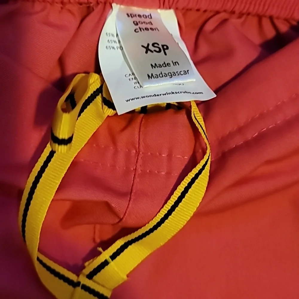 WonderWink Pink Scrub Bottoms with Flared Design NWT - Picture 2 of 4